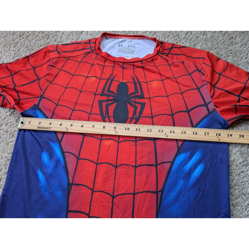 Under Armour Spiderman Shirt Mens XL Heat Gear Compression Marvel Alter Ego READ - Picture 4 of 9